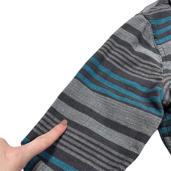 PATAGONIA Heywood Women's Organic Cotton Flannel Shirt in Pinyon Stripe Size 0 - Picture 9 of 9